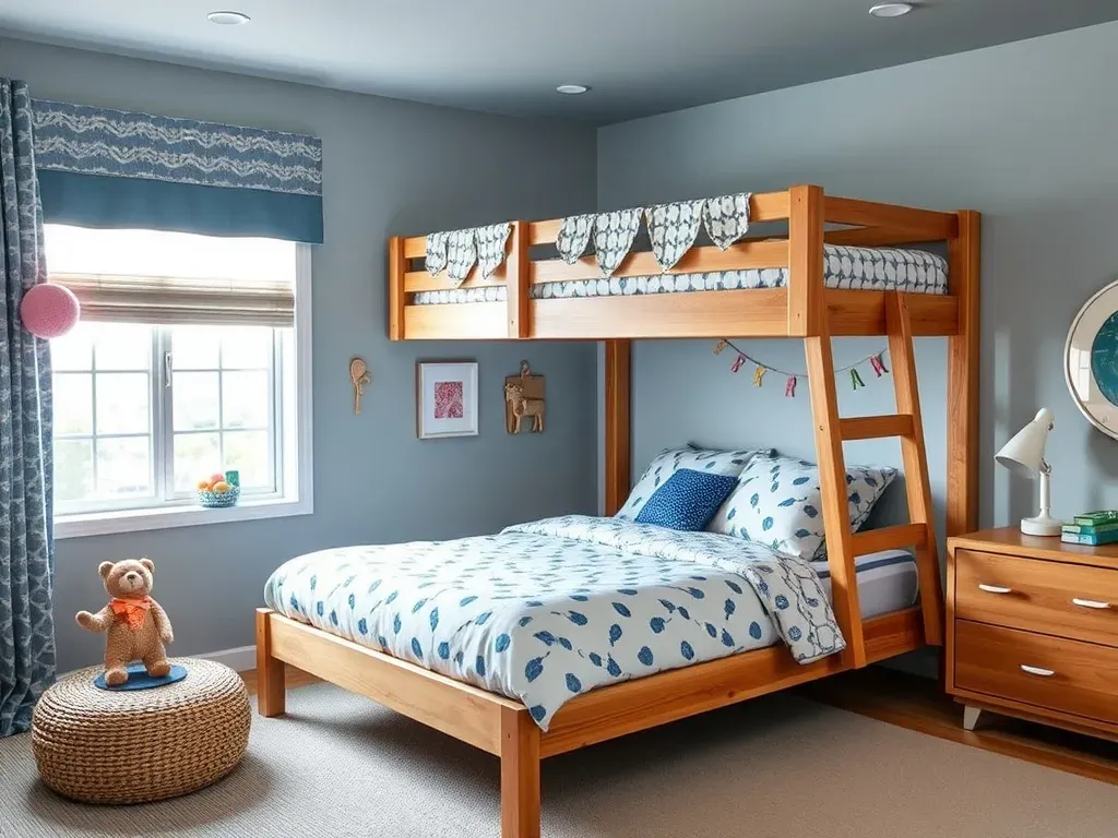 Sprytne rozwiązanie do małych pokoi: łóżka piętrowe z barierką, które pokochają dzieci!