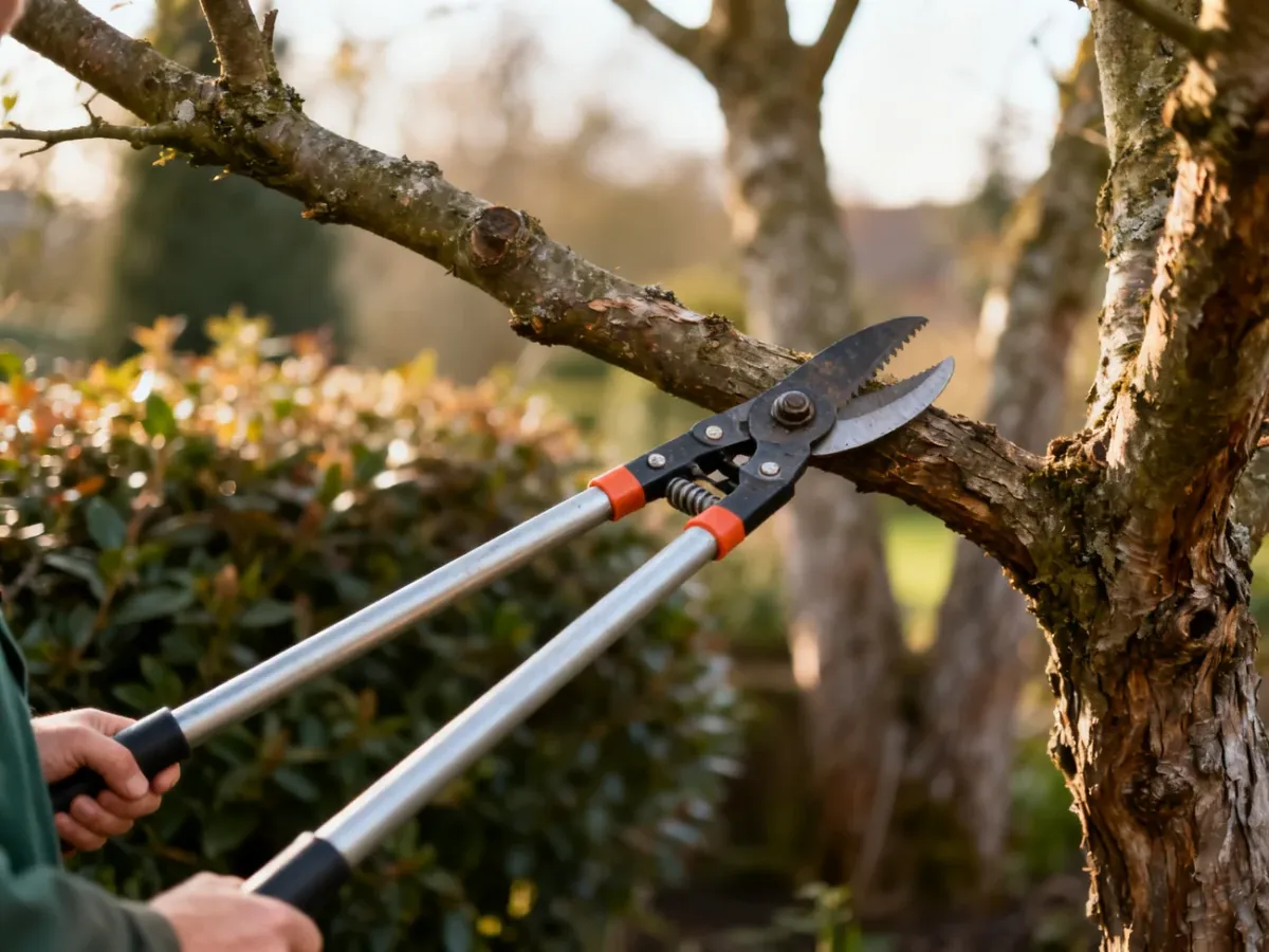 Sekator dwuręczny do cięcia grubej gałęzi